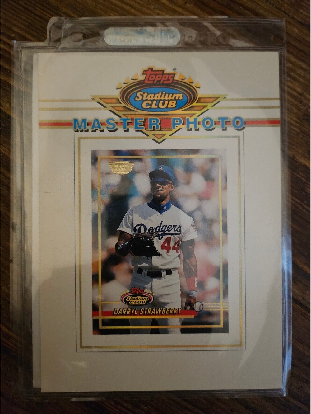 1993 Topps Stadium Club Jumbo Master Photo Darryl Strawberry Los Angeles Dodgers